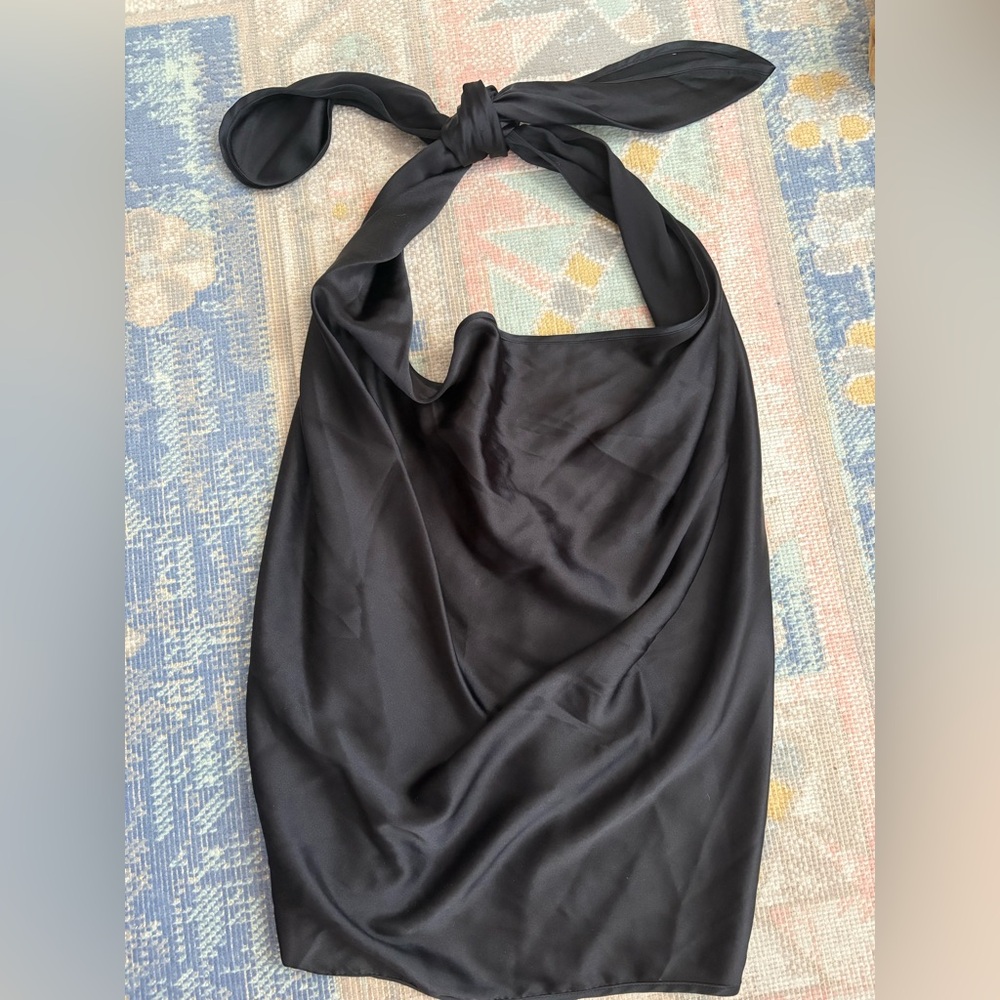 Chic Ramy Brook Black Halter Top